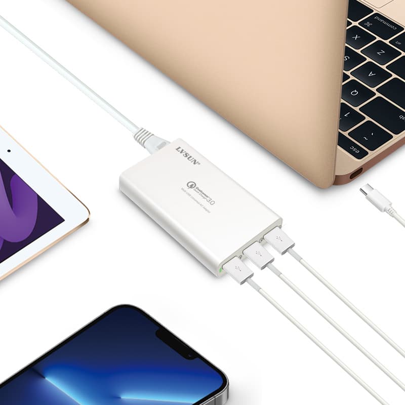 LVSUN 65W Multi-Port USB QC 3.0 Charger