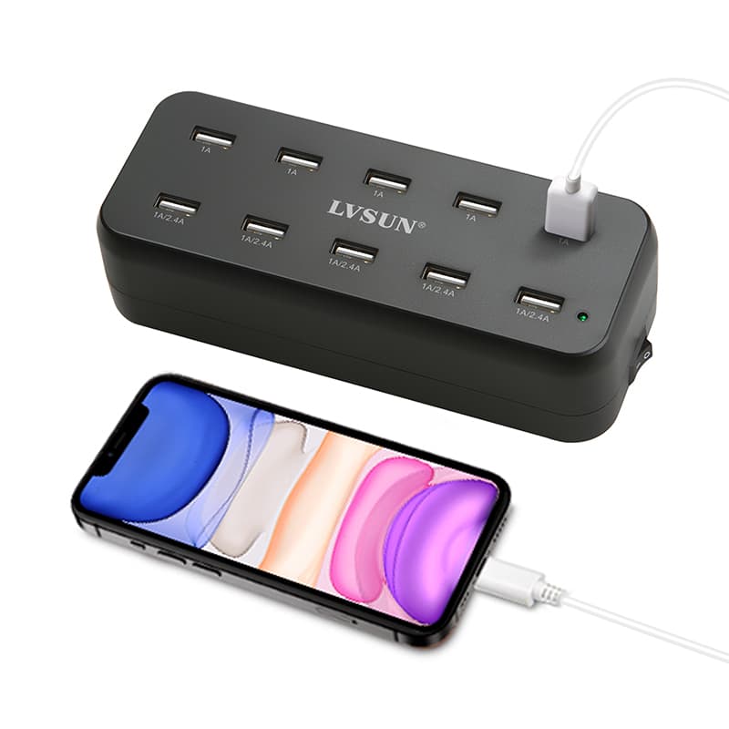 LVSUN 10-Port USB Super Charging Station