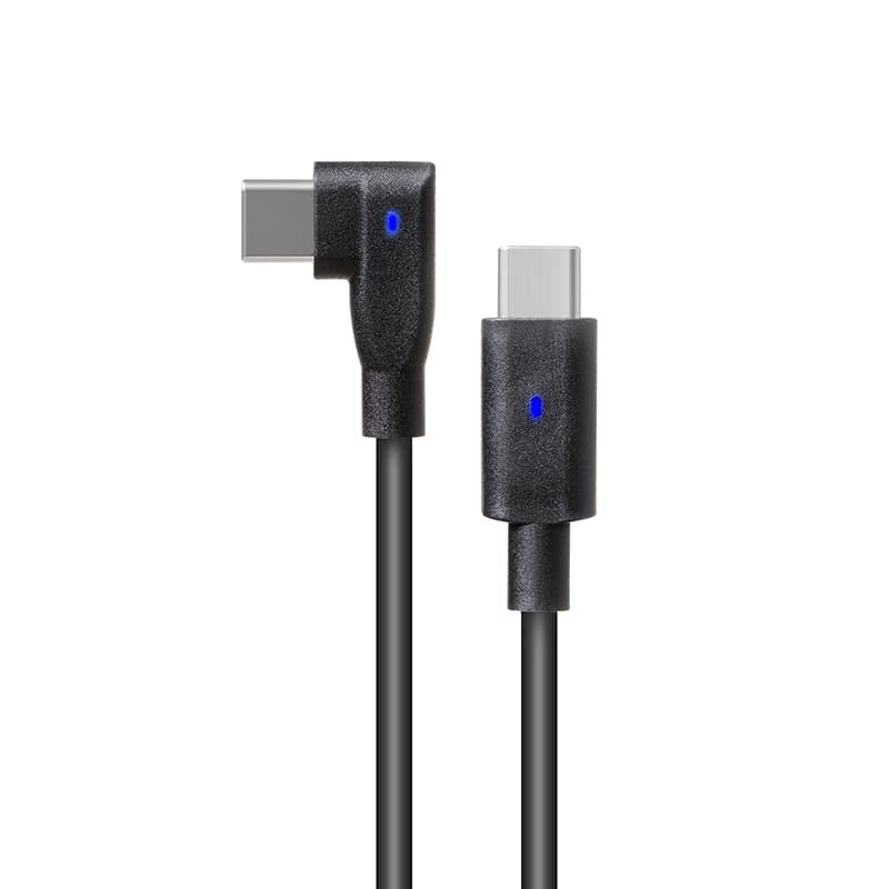 LVSUN 240W USB-C Right Angle Cable with LED Indicator