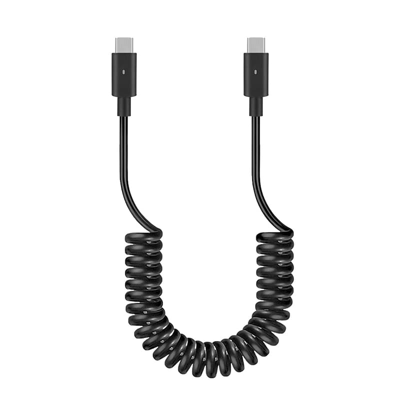 LVSUN Spring-Coil PD3.1 USB-C Charging Cable